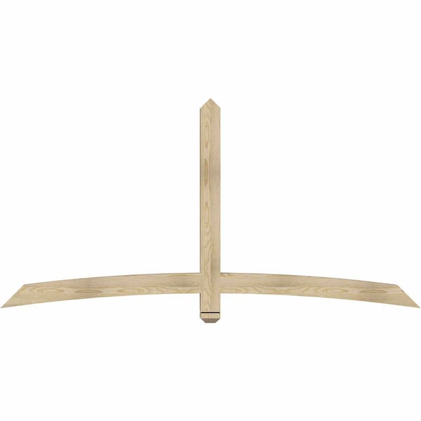 Ekena Millwork Bellingham Rough Sawn Timber Gable Bracket, Douglas Fir, 84"W x 42"H x 4"D x 4"F, 12/12 Pitch GBW084X42X0404BEL00RDF - main